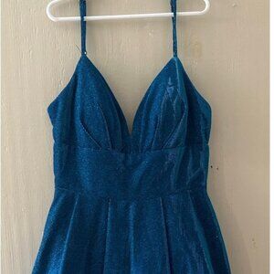 Blue sparkly dress